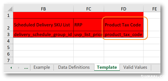 Product Tax Code Product Tax Code